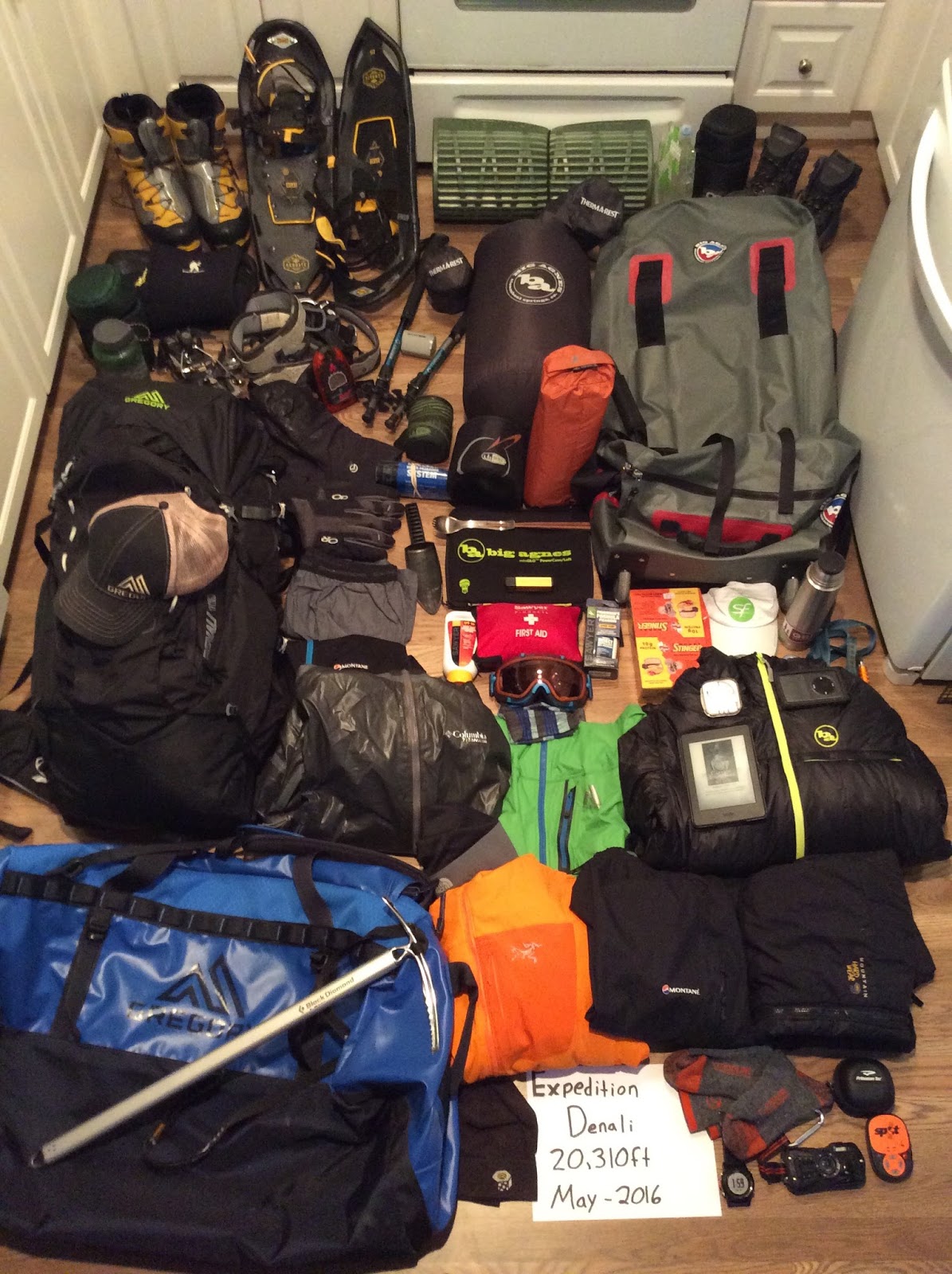 Denali Gear List Wandering La Vignes