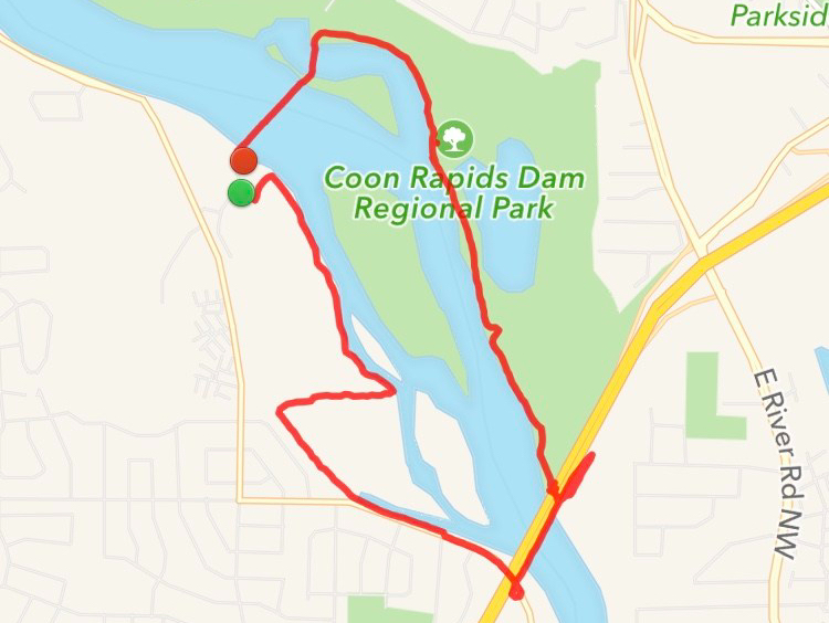 Hiking Coon Rapids Dam Regional Park Wandering Pine