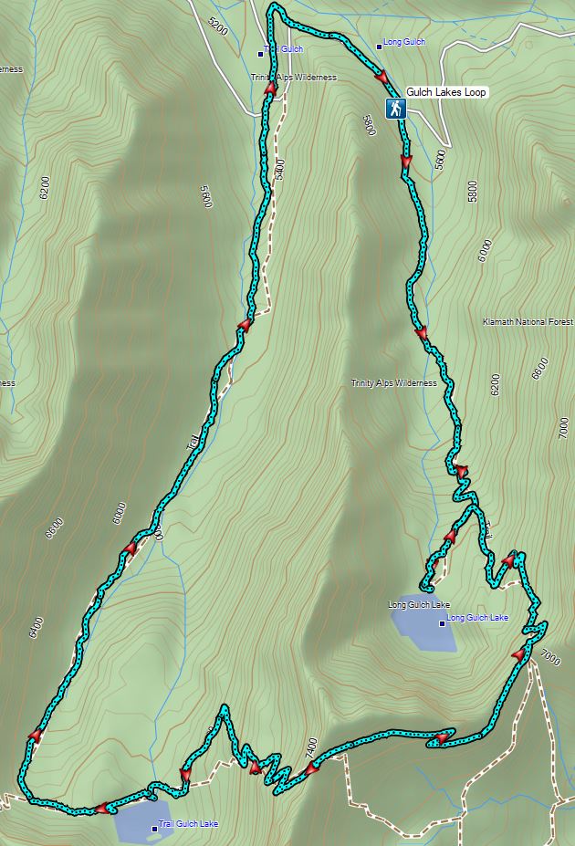 Trail Gulch and Long Gulch Lakes Loop 08/25/2022 wanderingyuncks