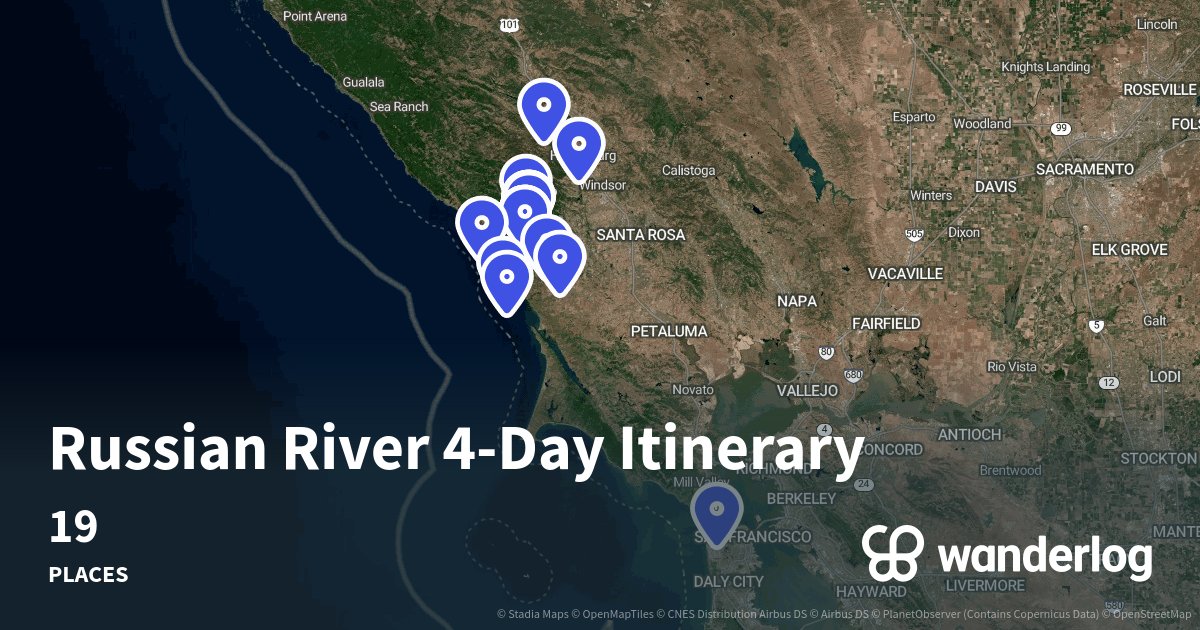 Russian River 4Day Itinerary Wanderlog