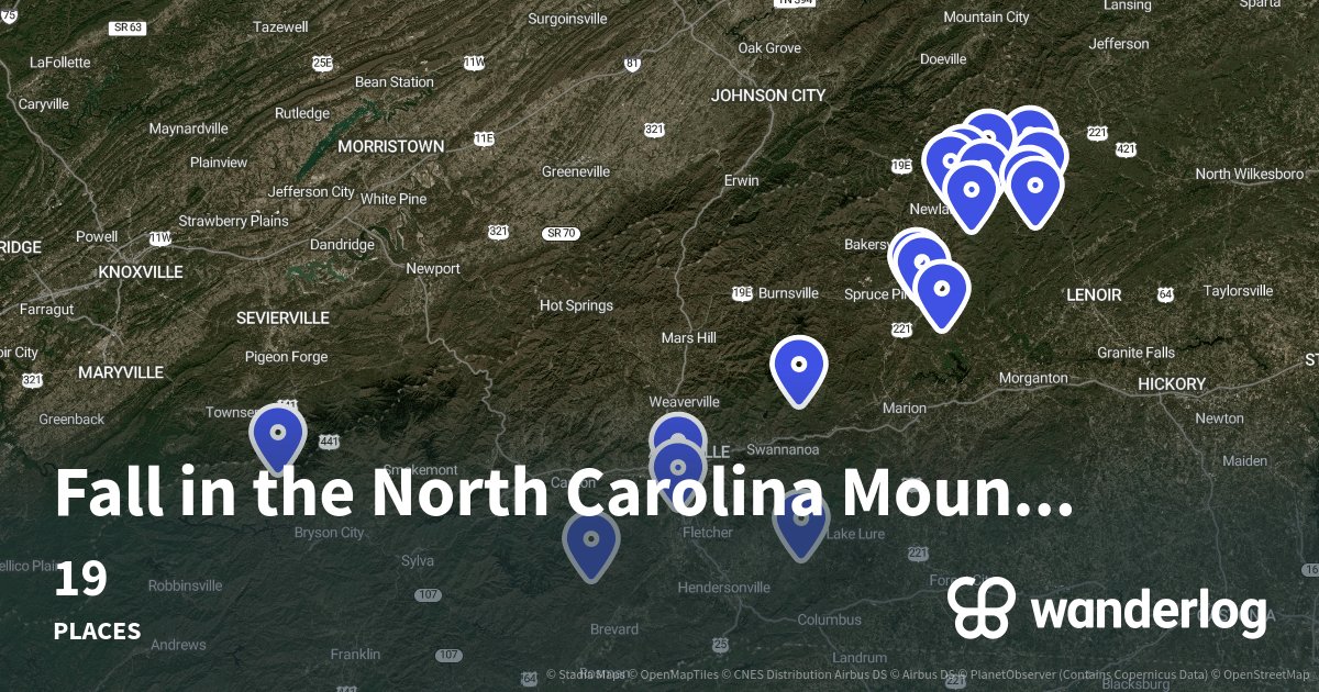 Fall in the North Carolina Mountains Wanderlog