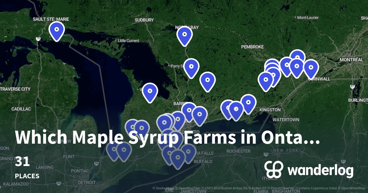 Which Maple Syrup Farms in Ontario Are DogFriendly? Wanderlog