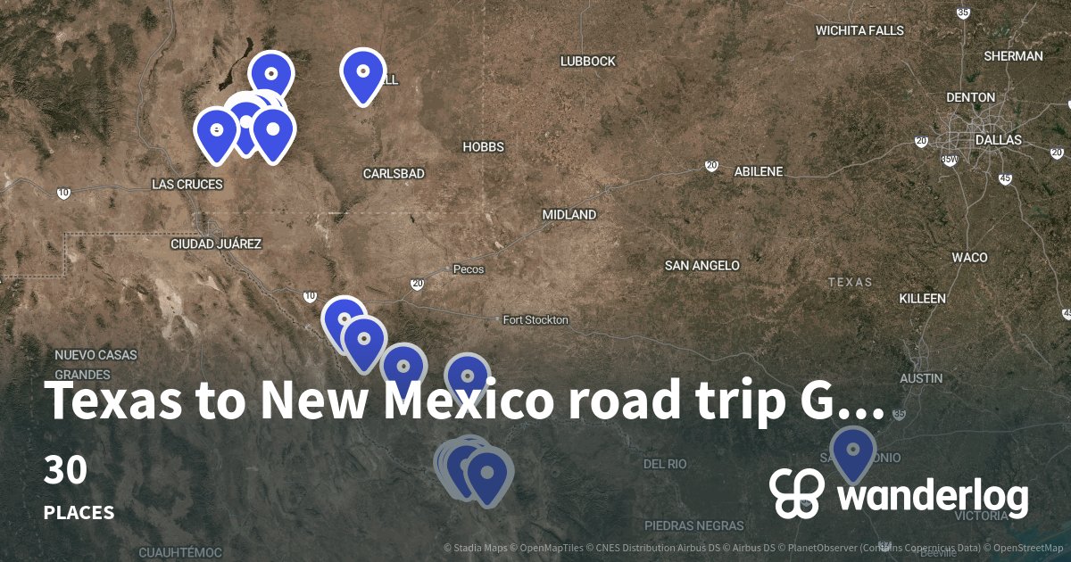 Texas to New Mexico road trip Guide Wanderlog