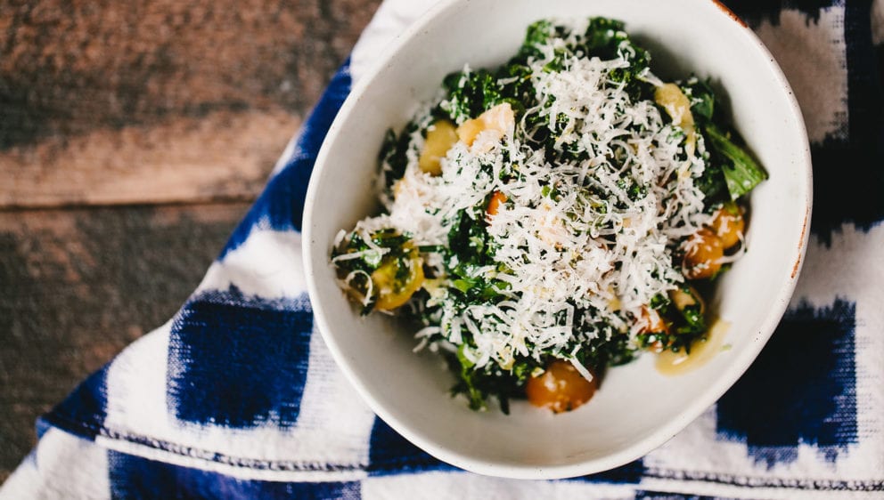 Recipe Spicy Kale Caesar with AnchovyCitrus Vinaigrette