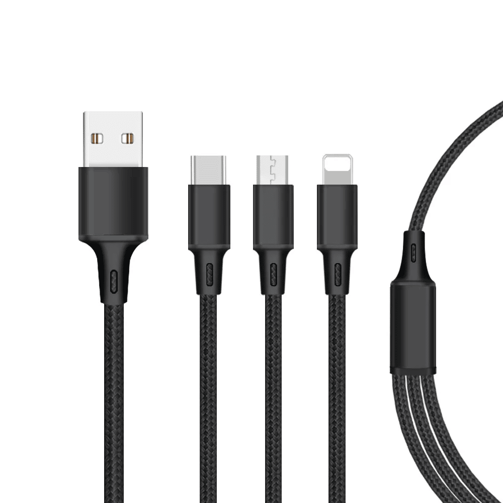 3 In 1 USB Cable Factory USB C Cable ManufacturerWandkey
