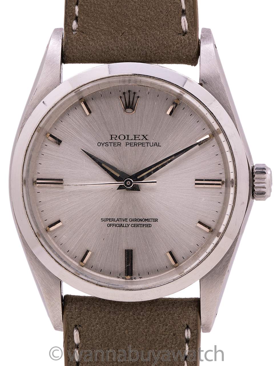 Rolex Oyster Perpetual Ref 1018 36mm Circa 1967 With Chronometer Certificate