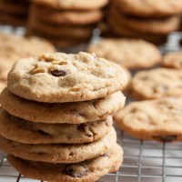 peanut butter chocolate chip and pecan cookies