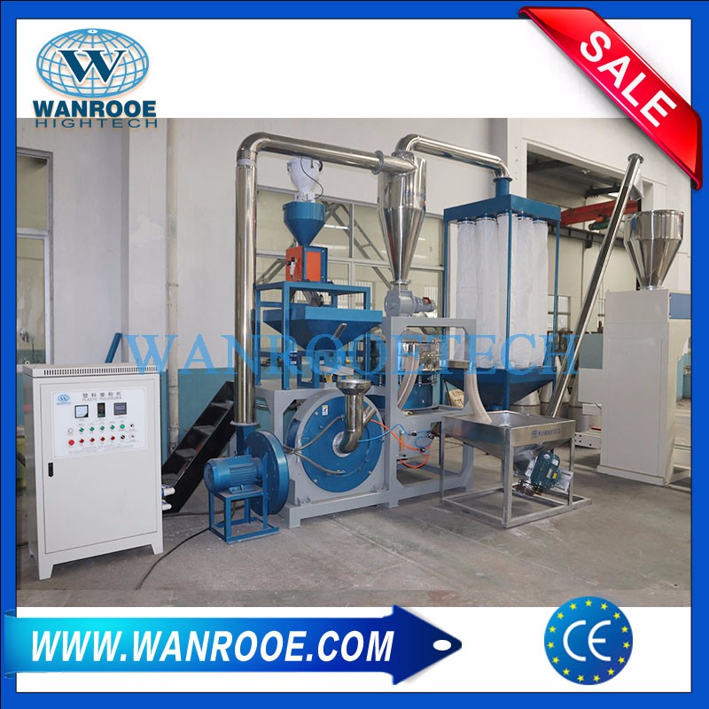 China TPU Plastic Grinder Mill Pulverizer Machine TPU Powder Making