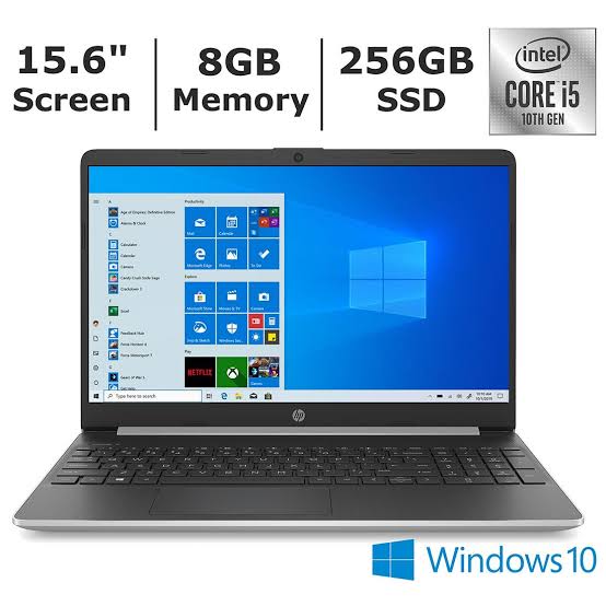 HP Laptop I5 10th gen, 8GB, 256GB SSD WAP Computer