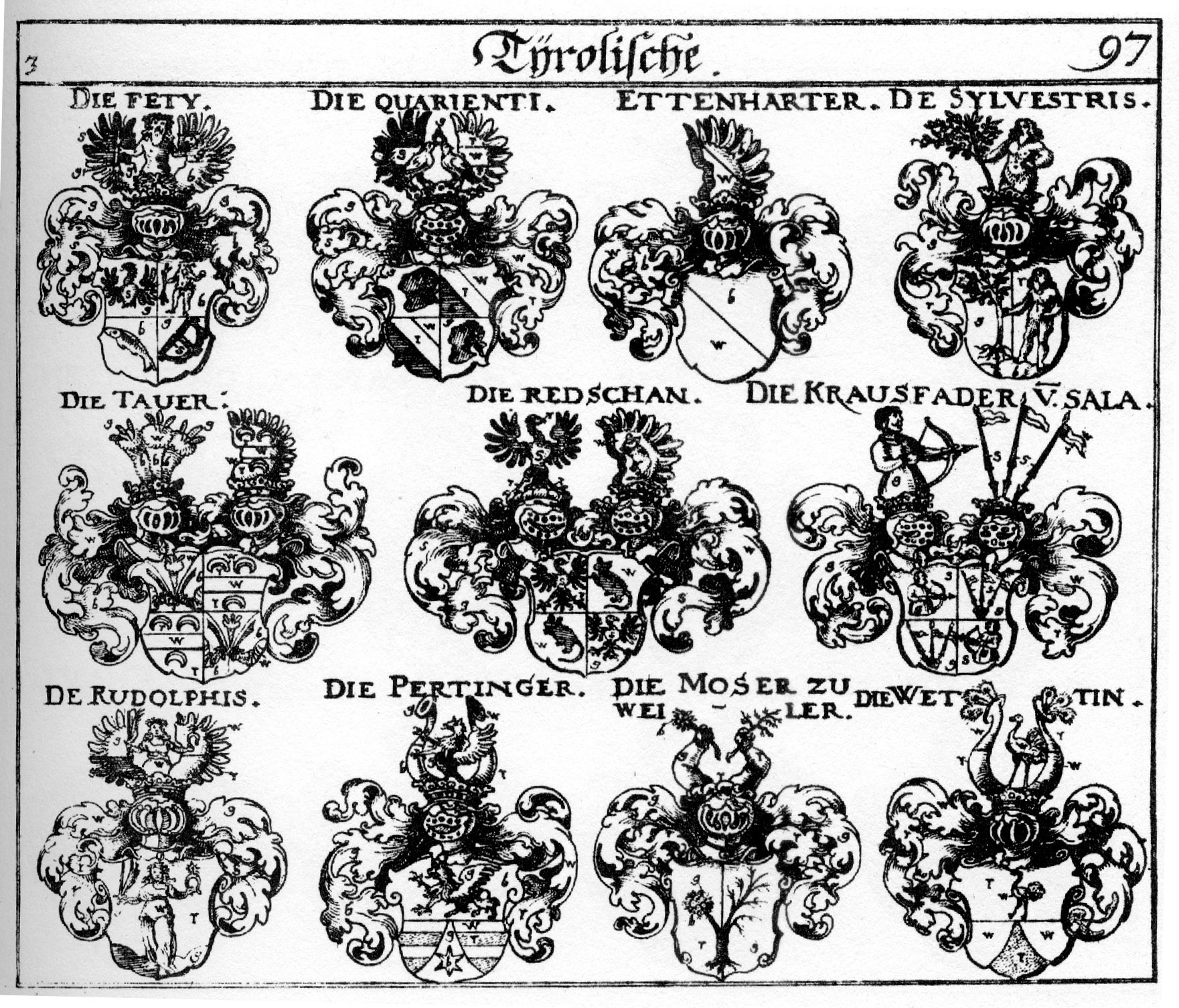 German Coats of Arms (Wappen) XVIIth Century C097