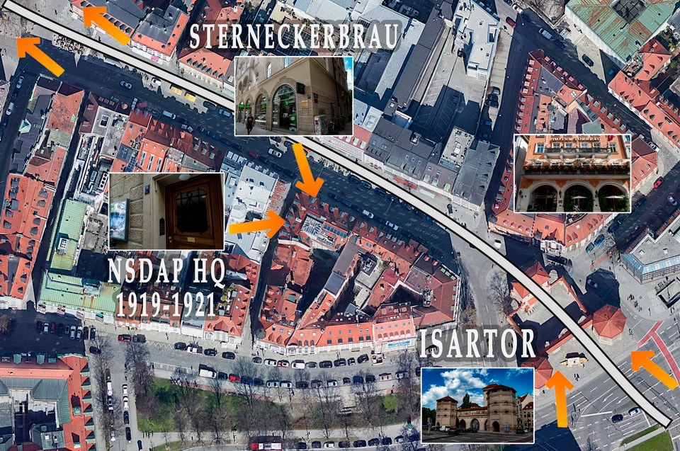 Where did Beer Hall Putsch take place All locations today