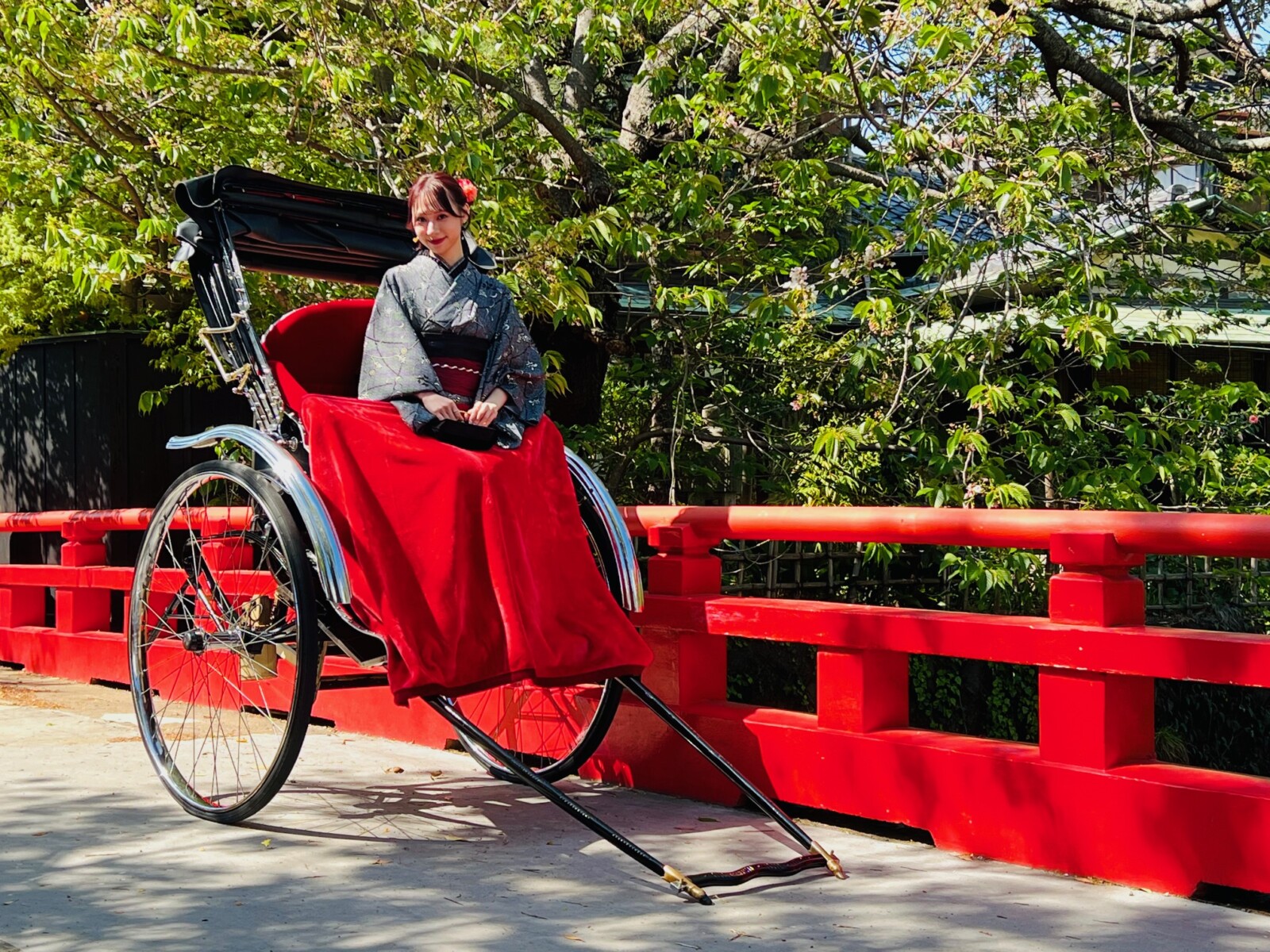 鎌倉で人力車プランを利用しました♪ 鎌倉着物レンタル和楽