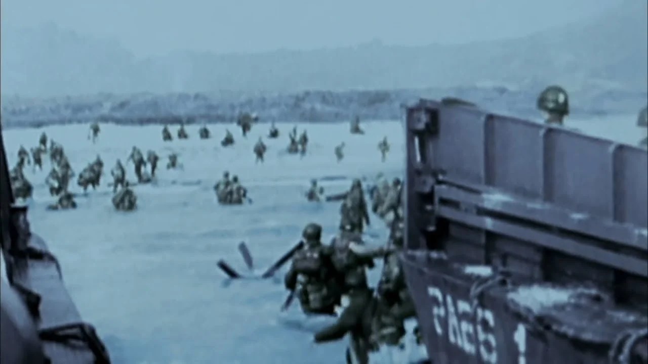WWII DDay Invasion of Normandy Combat Footage (In Color) War Bird Fanatics