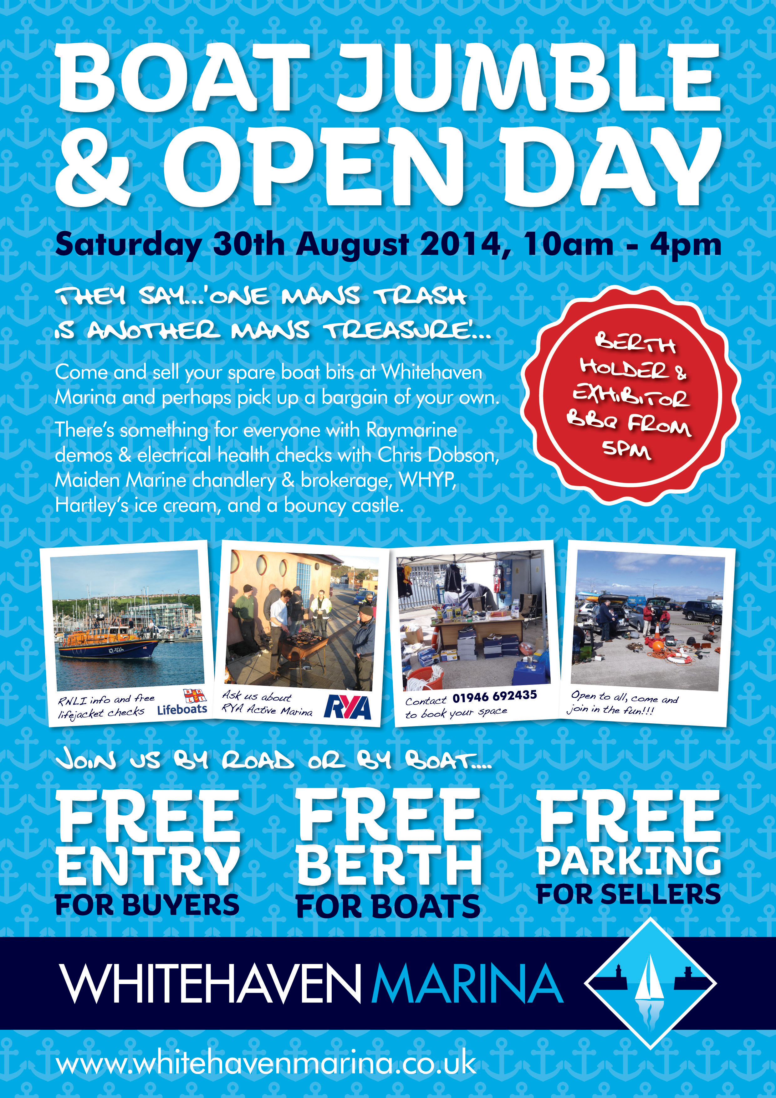 Boat Jumble & Open Day Whitehaven 30th August Wardleys Marine Yacht