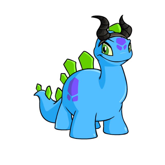 Simple Black Horns Neopets Items