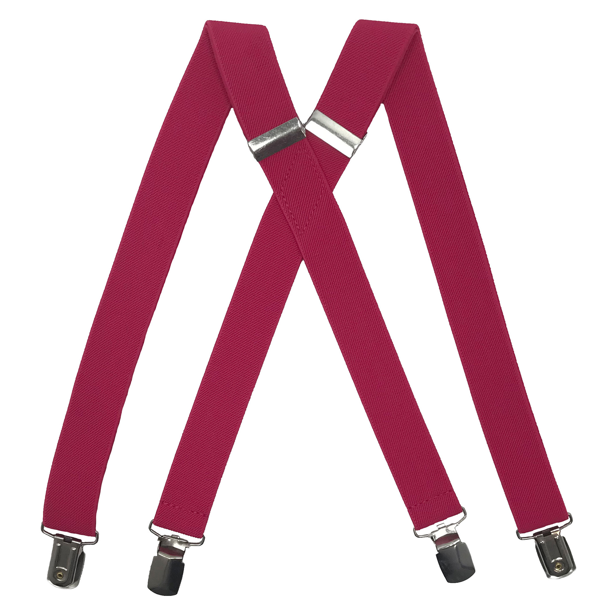 Hot Pink Boys Suspenders 1 inch X Back Spencer J’s Tuxedo Warehouse