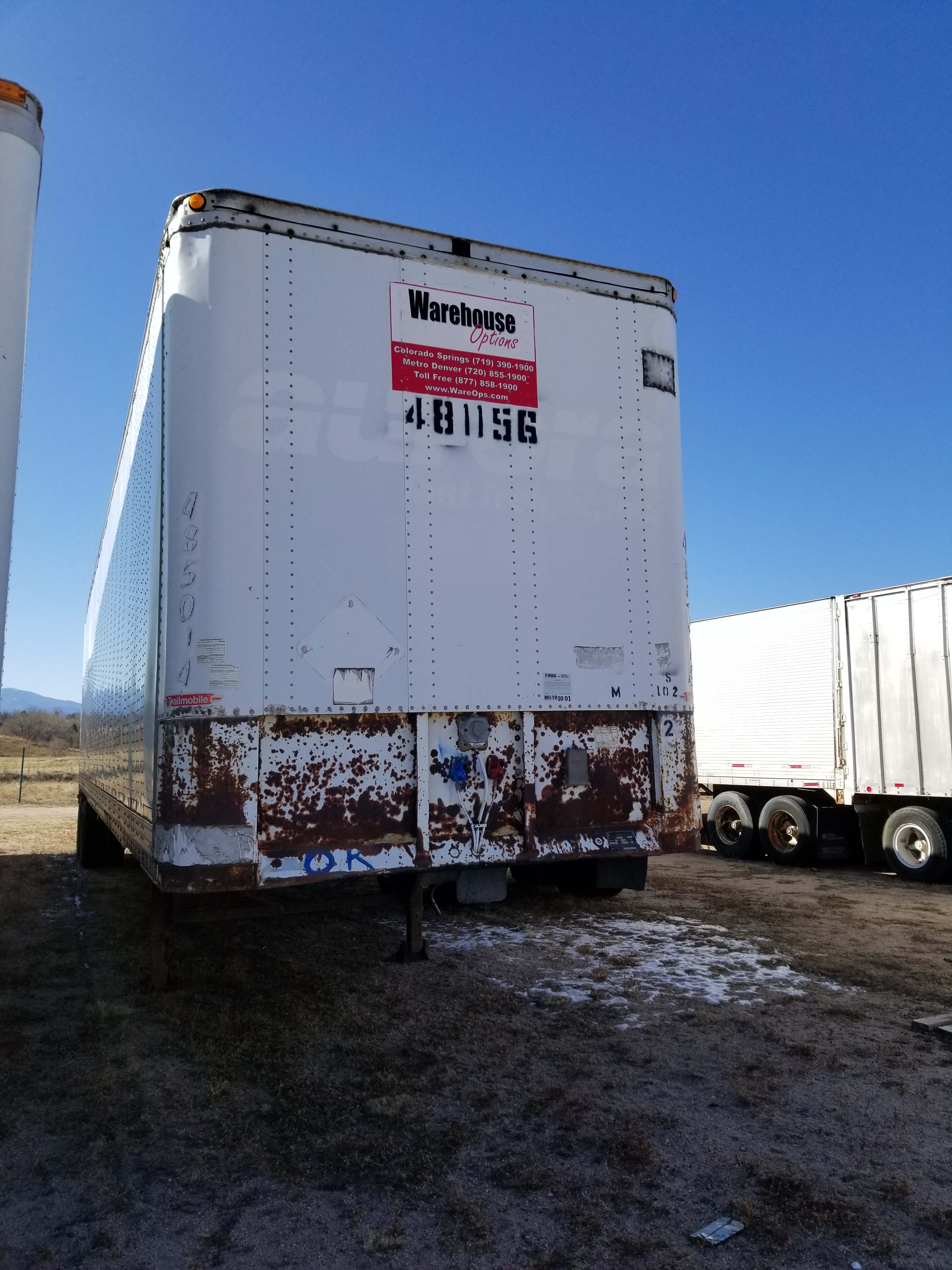 SOLD 1986 Trailmobile 48foot SemiTrailer 2,700 • Warehouse Options