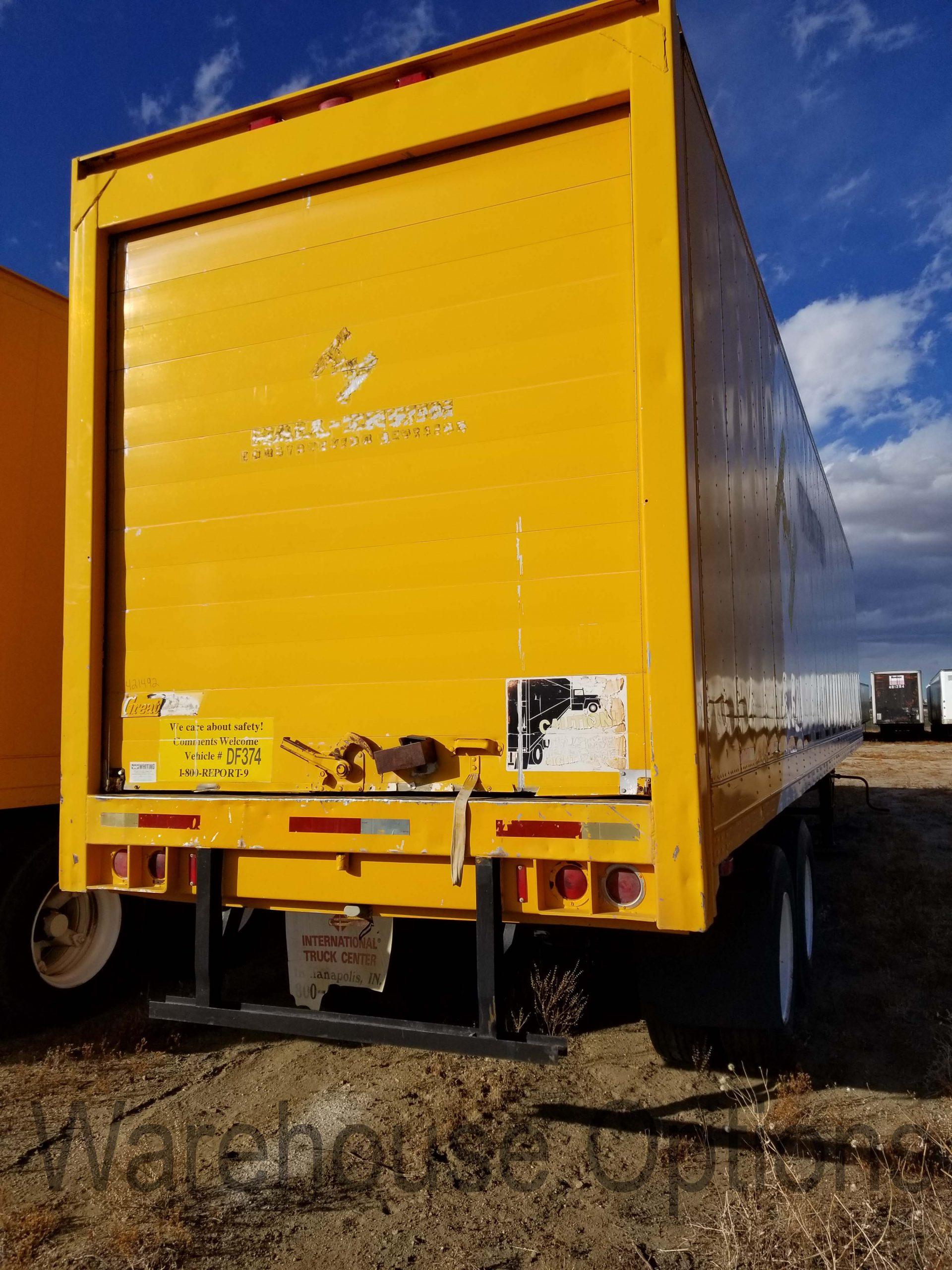40foot 1987 Great Dane Insulated SemiTrailer — 4,500 Warehouse Options