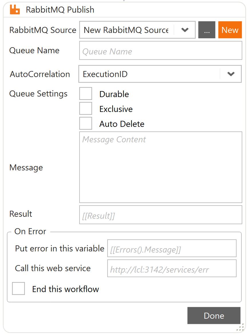 RabbitMQ Publish Warewolf Knowledge Base