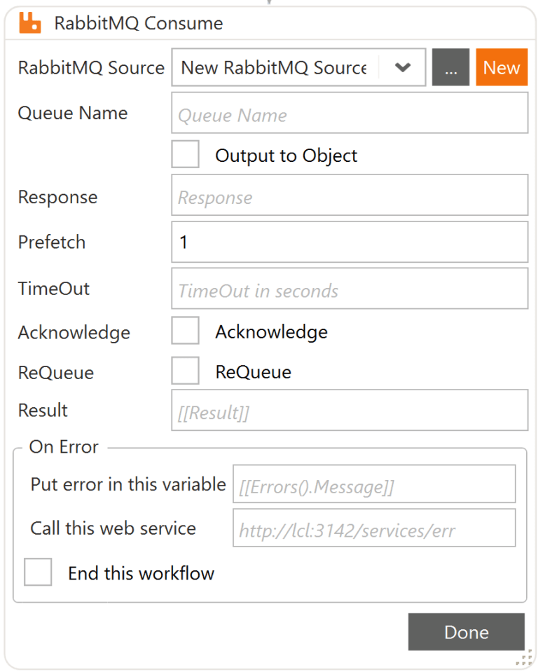 RabbitMQ Consume Warewolf Knowledge Base