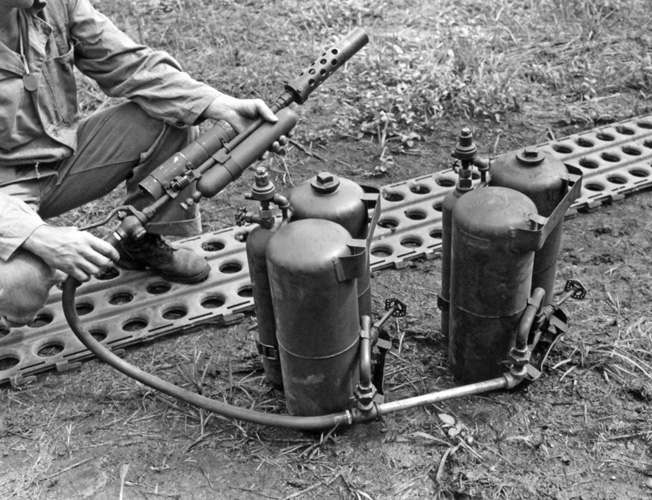 Hellfire on the Nest Flamethrower Tanks at Bougainville