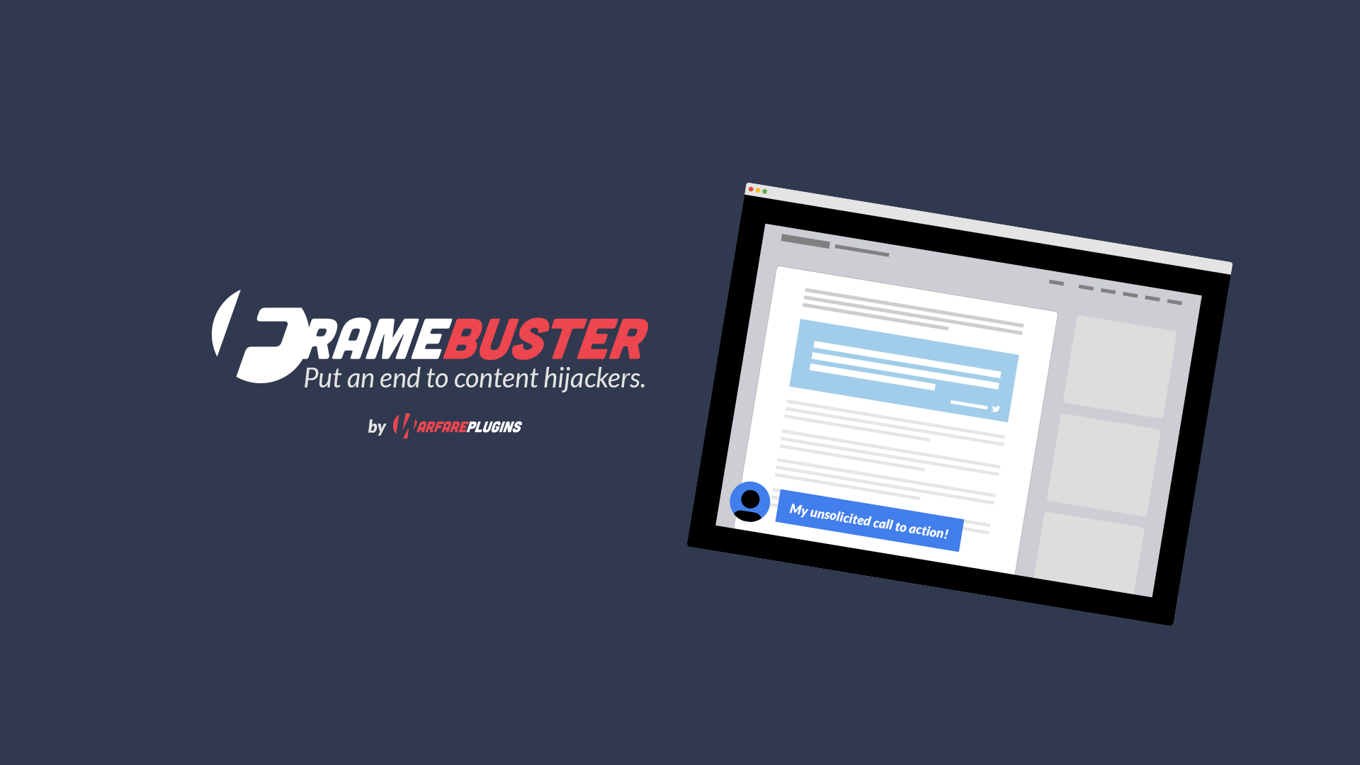 How to prevent people from framing your content with Frame Buster