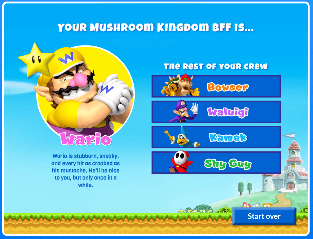 wwho's your mushroom kingdom bff Wario Forums