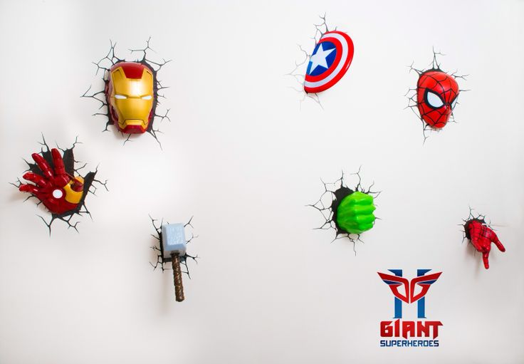 3d superhero wall light the best night lights for your kids Warisan