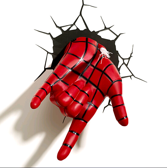 3d superhero wall light the best night lights for your kids Warisan