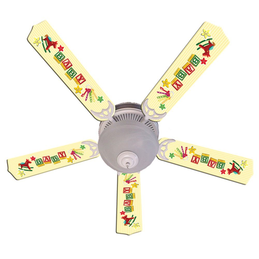 Yellow ceiling fan for a sunny home decor Warisan Lighting
