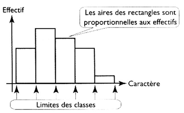 histogrammes; construction; exercices types