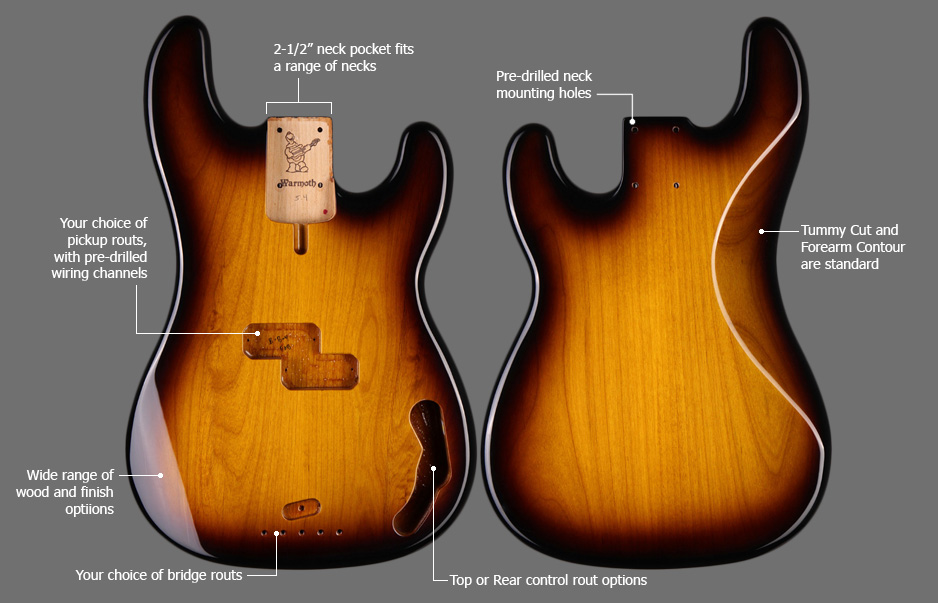 P Bass® Replacement Body