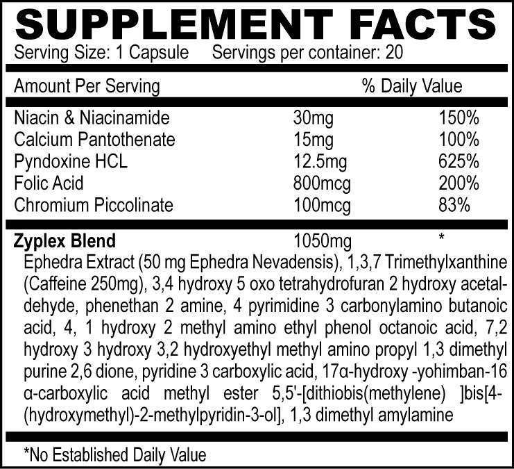 Yellow Bullet Xtreme 50 EPH Hard Rock Supplements USA