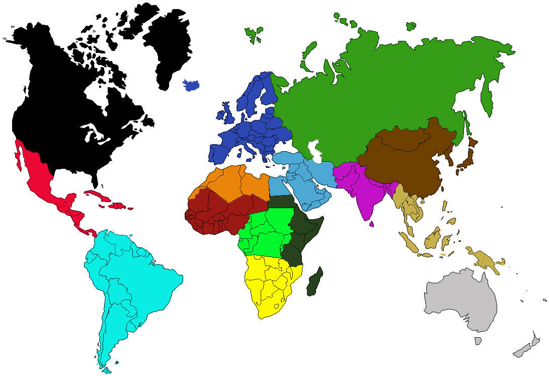 Ap World History Regions Map Ap World History Map