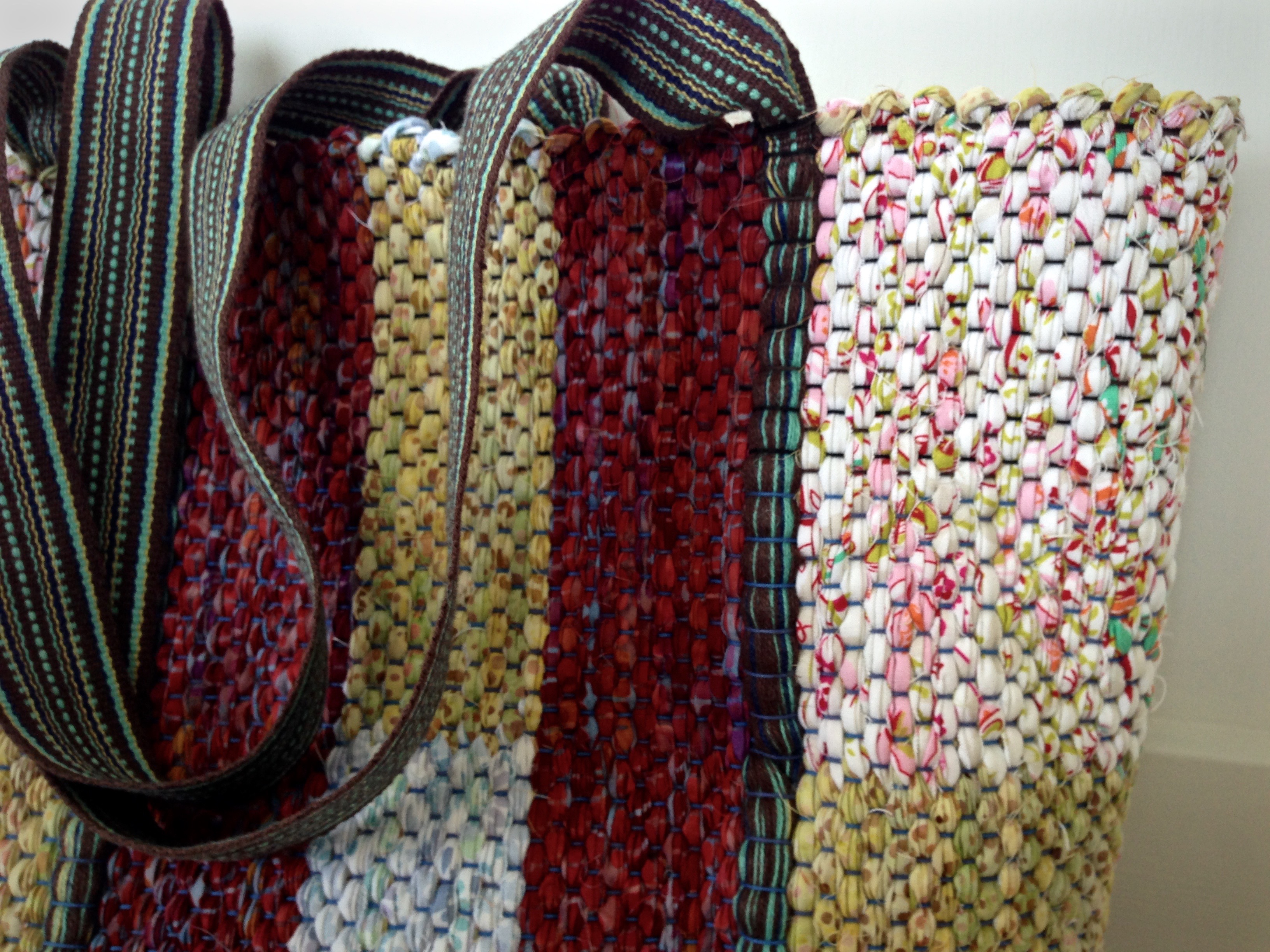 Quiet Friday Weave a Bag with Handles Warped for Good