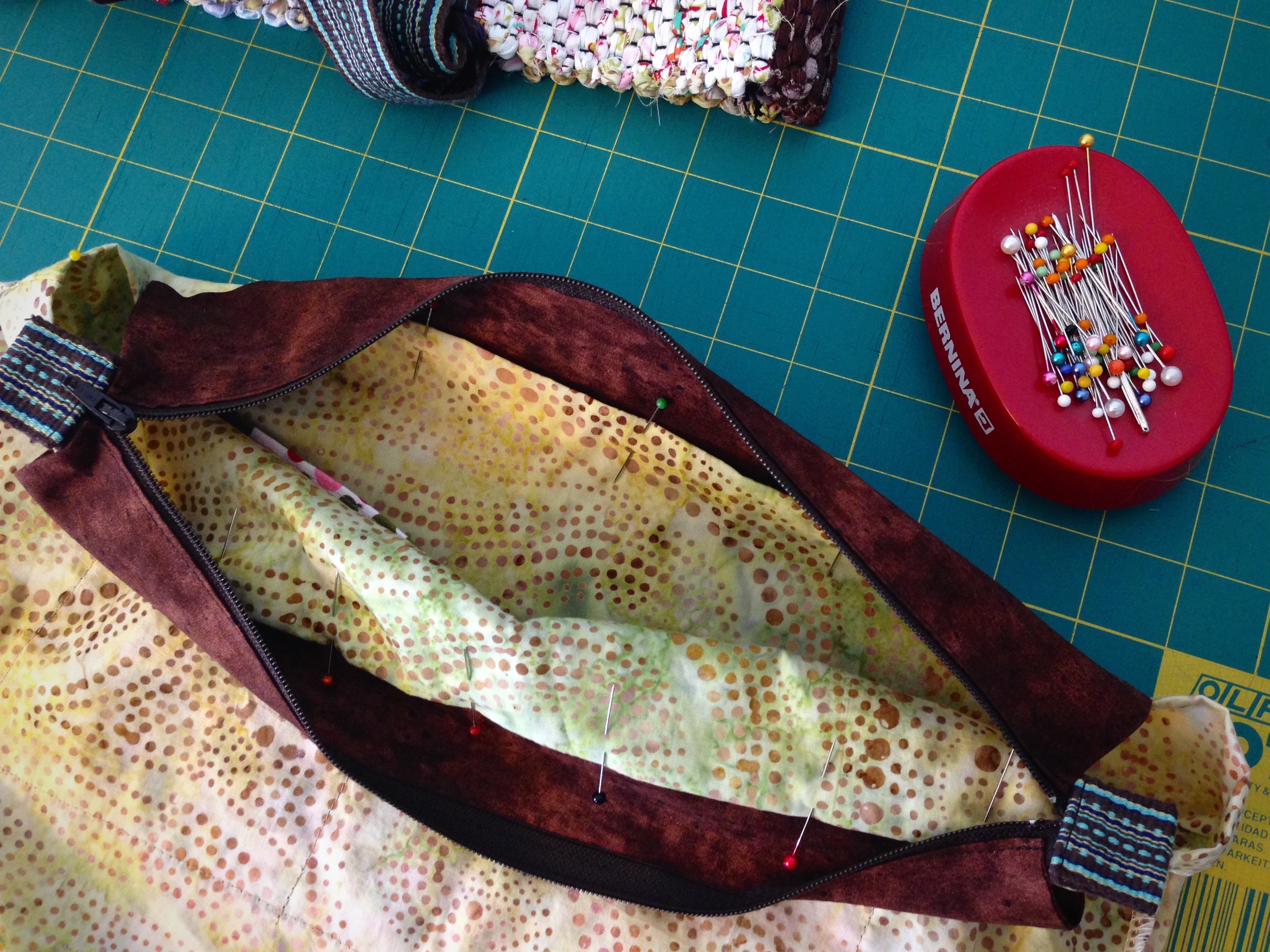 Quiet Friday Custom Lining for a Handwoven Bag Warped for Good