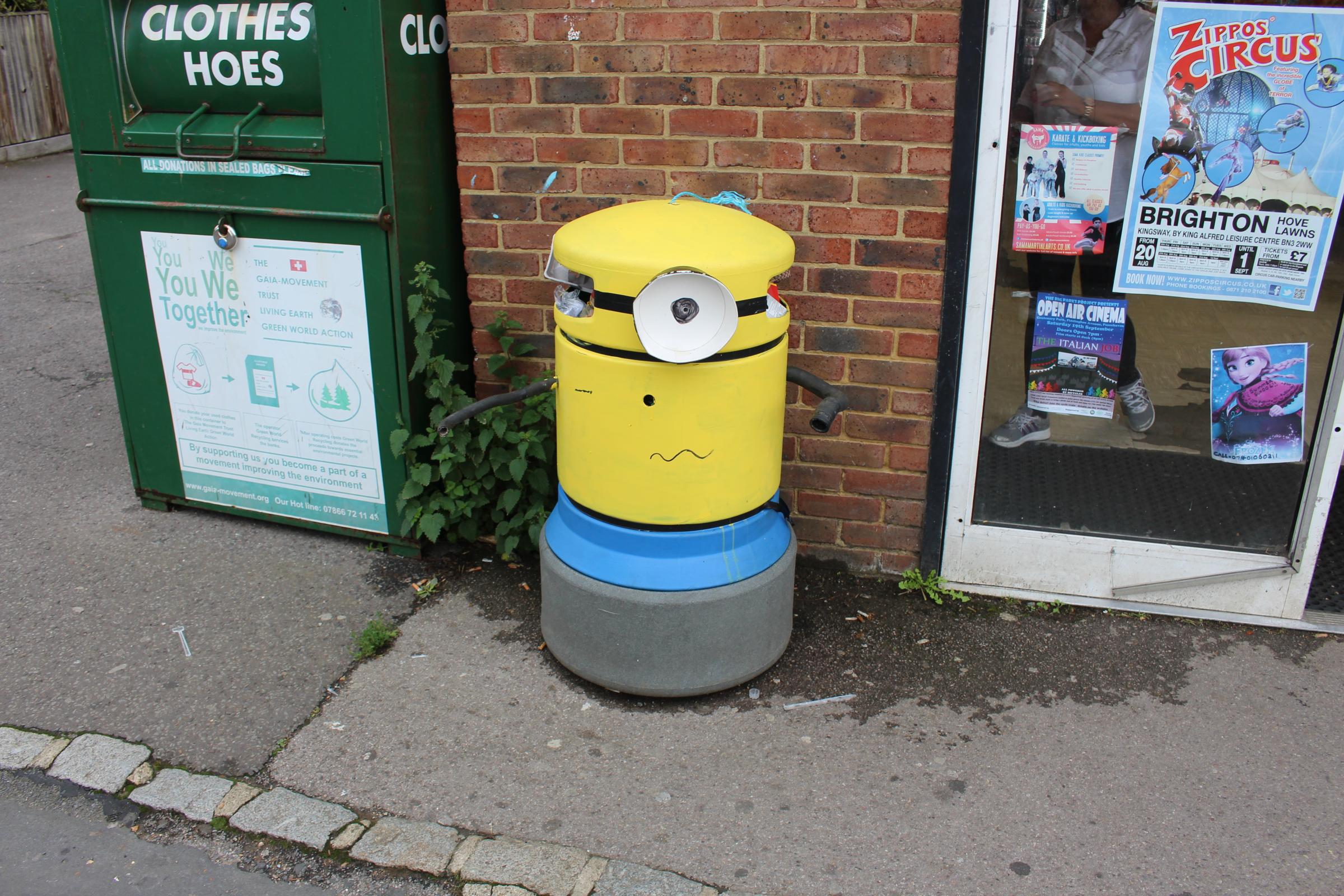 Did Local Mayor deface council bins?