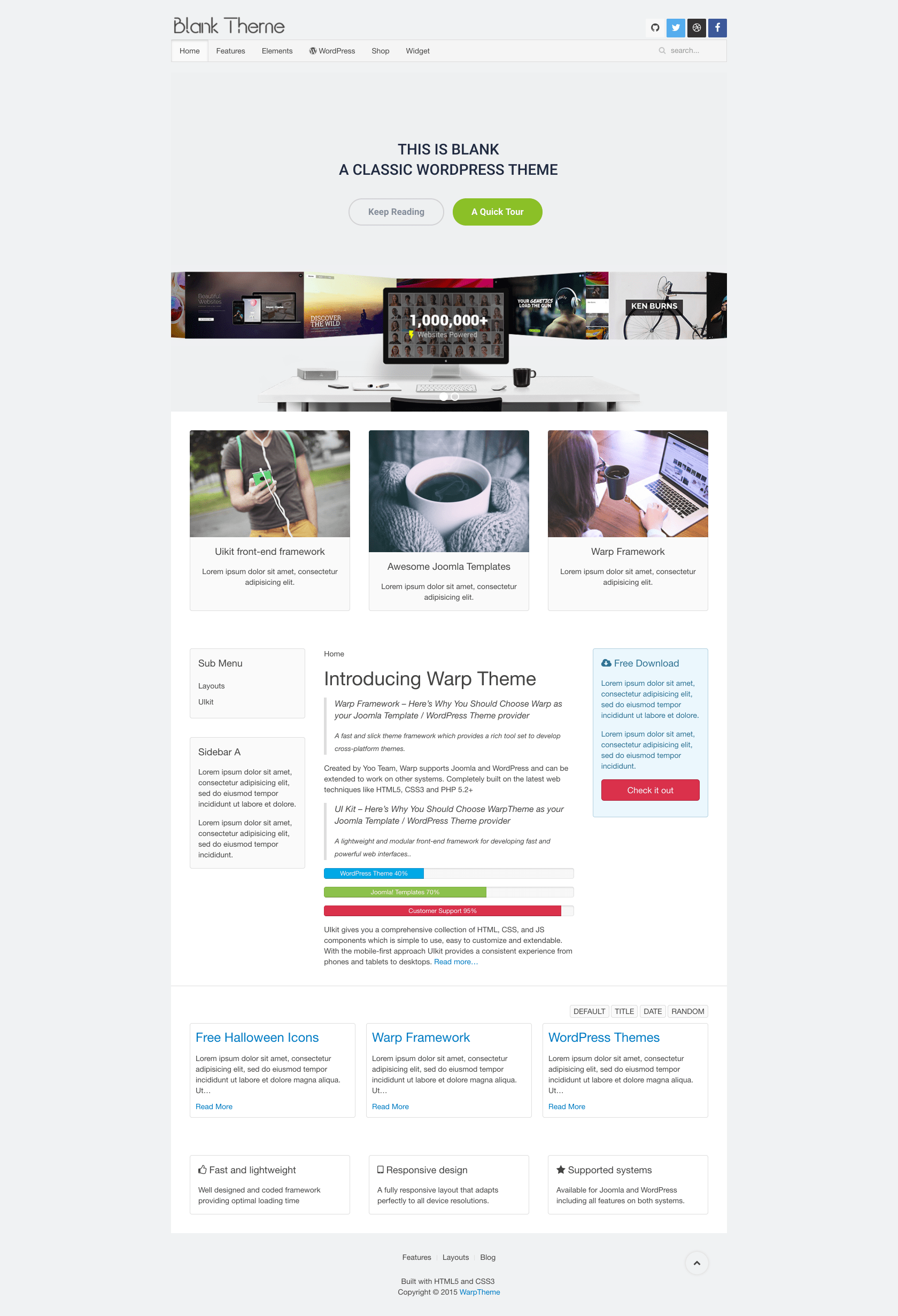 Blank Wordpress Documentation • WarpTheme