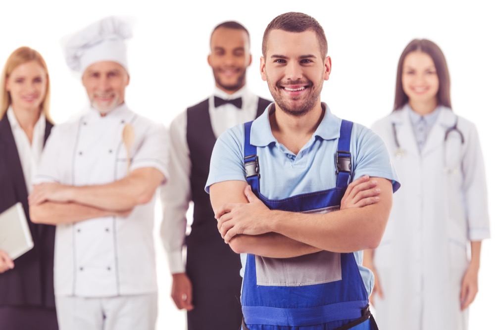 People of different professions Warren Reed