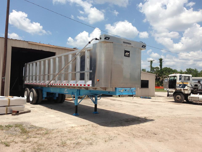 Aluminum Body Steel Frame Dump Trailer Gallery Warren Trailers