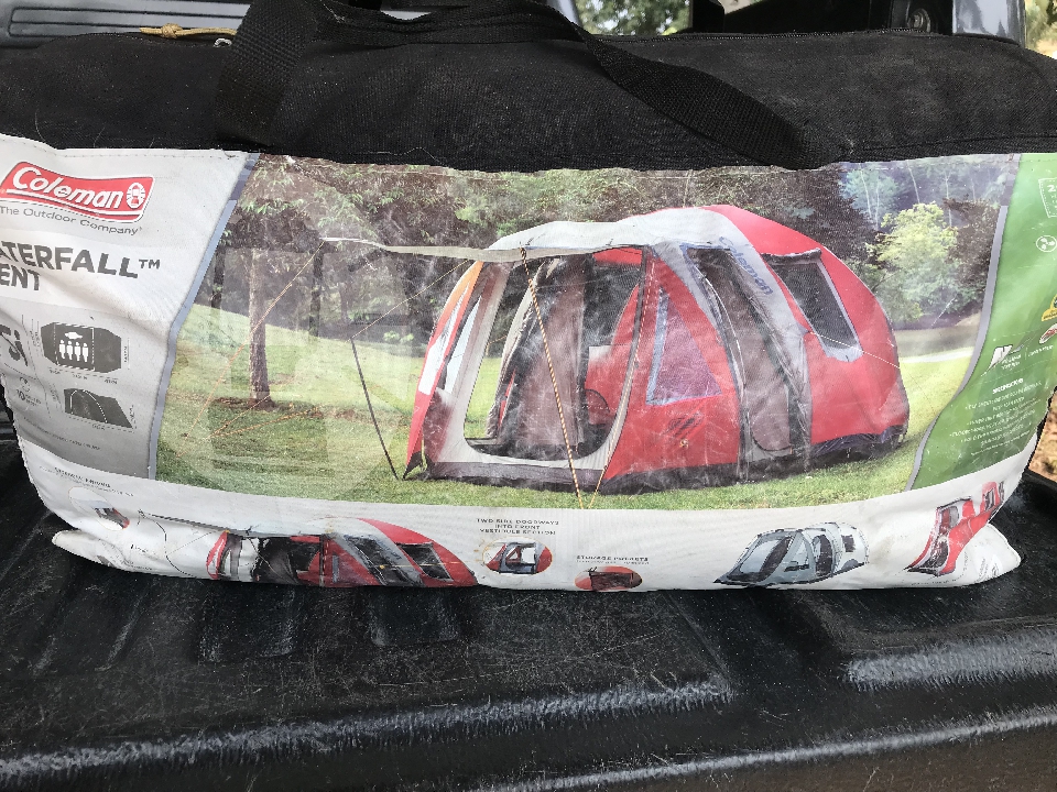 Coleman waterfall tent