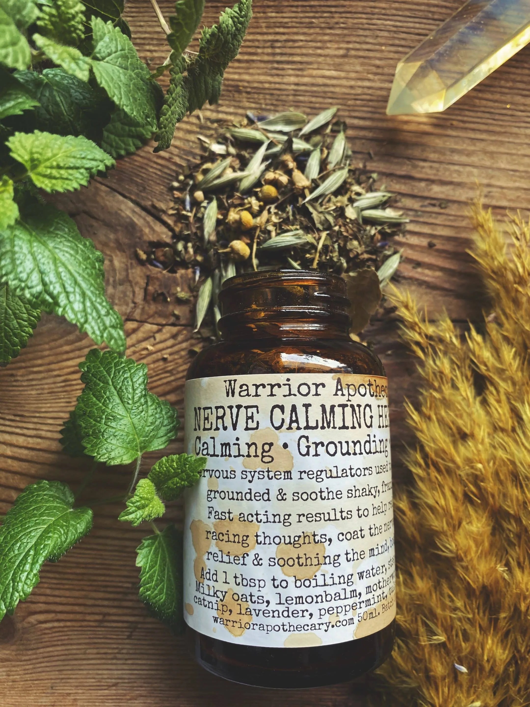 Nerve Calming Herbal Tea Warrior Apothecary
