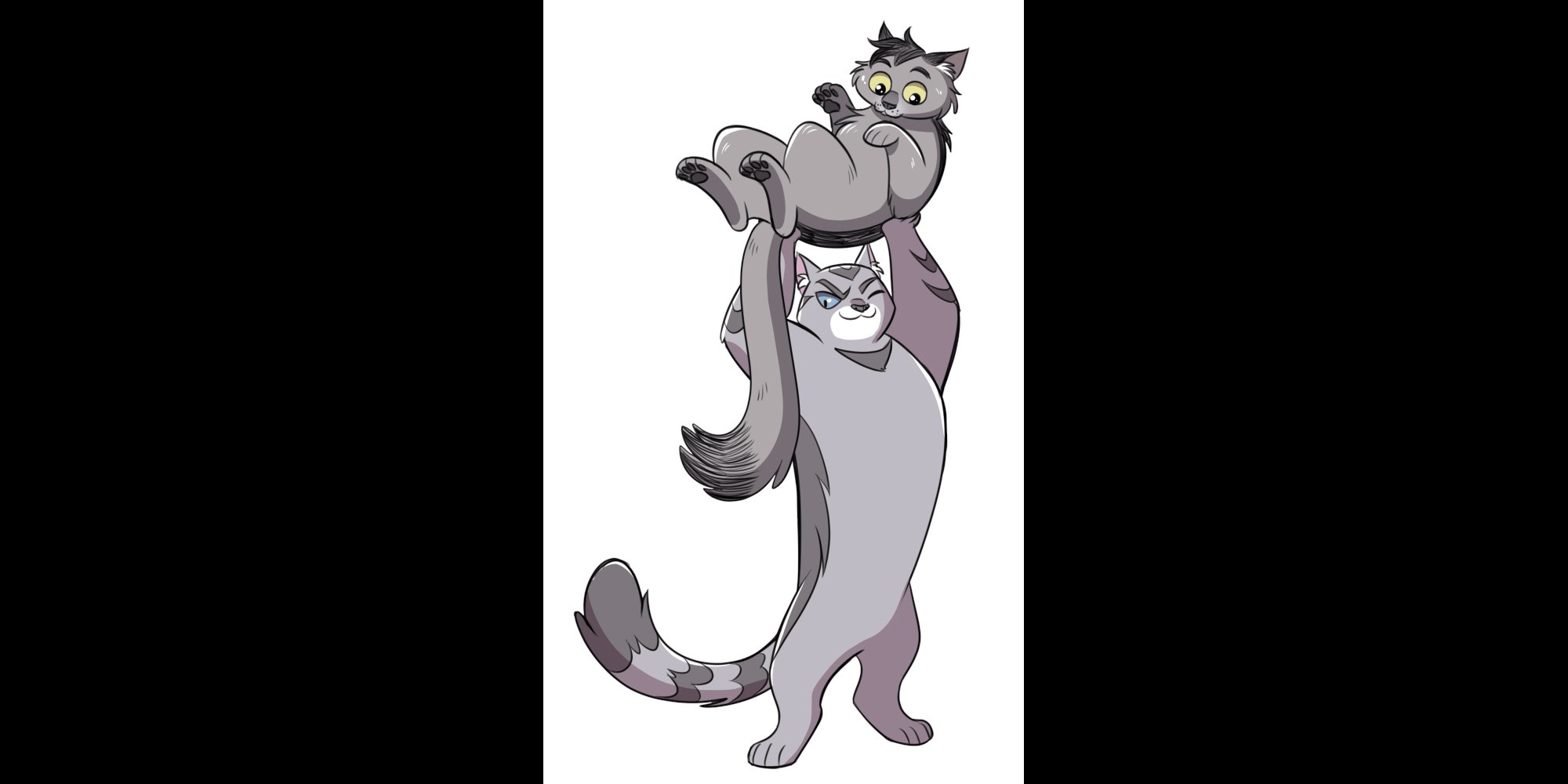 A collection of Silverstream graphic novel design artwork Warrior Cats