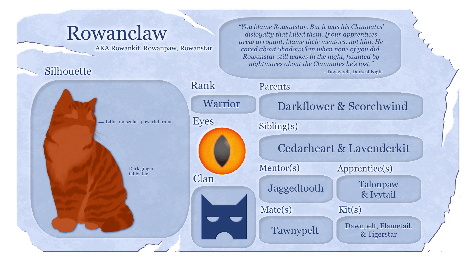 A Vision of Shadows written and visual guide Warrior Cats