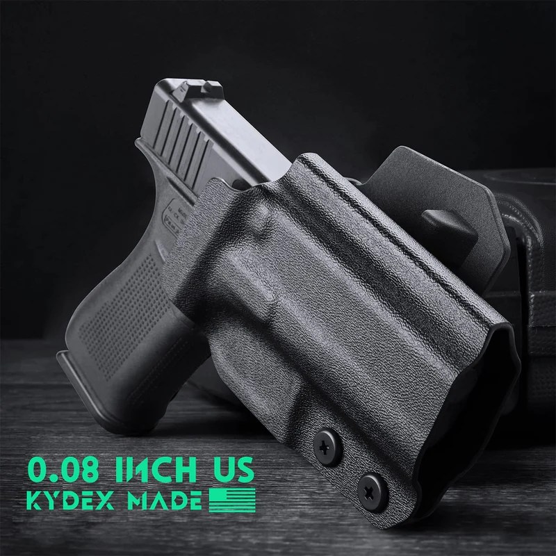 Glock 43 / G43X & 43X MOS Outside Waistband OWB Kydex Holster, Optic R WARRIORLAND