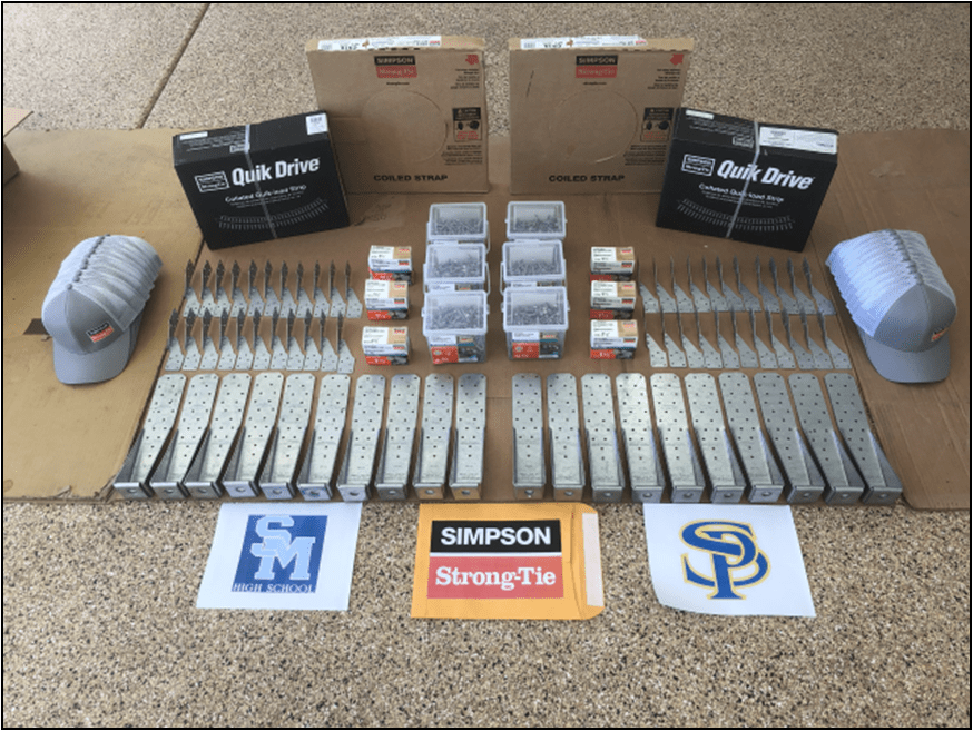 Simpson StrongTie donates hardware for tiny houses Warrior Village