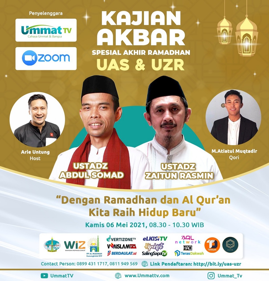 Spesial, Kajian Akbar Akhir Ramadhan Bersama UAS dan UZR Warta Pilihan