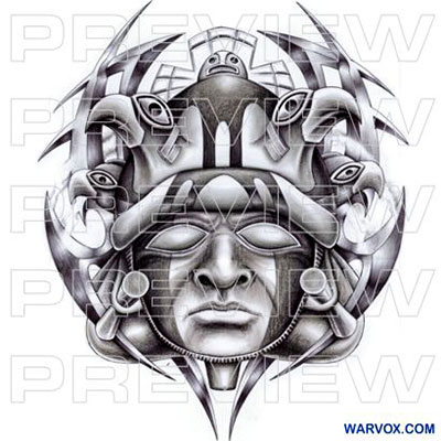 Eagle Knight Tattoo Design - ₪ Aztec Tattoos ₪ Warvox Aztec Mayan Inca Tattoo Designs 400_x_400_jpg