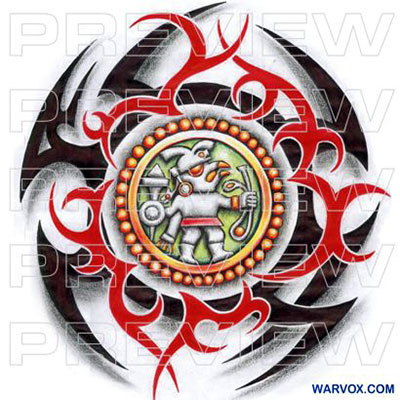 Eagle Warrior Tattoo Design - ₪ Aztec Tattoos ₪ Warvox Aztec Mayan Inca Tattoo Designs 400_x_400_jpg