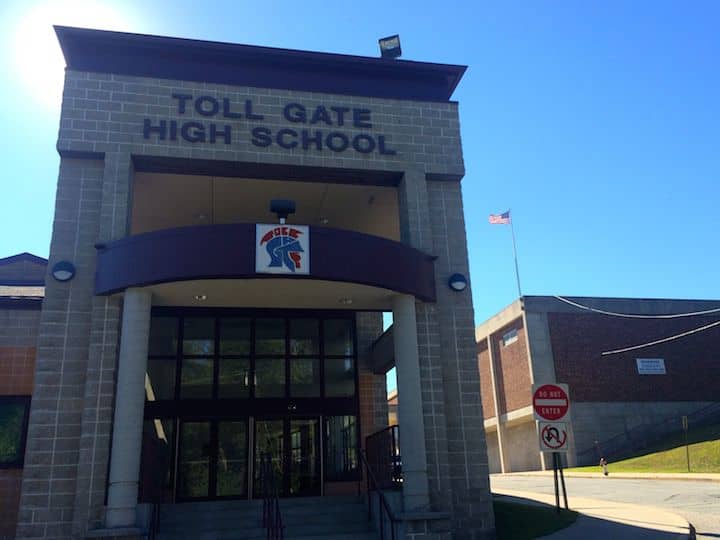 Toll Gate High Locked Down Briefly Friday Morning on Weapon Rumor